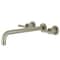 Kingston Brass KS8058CML Wall Mount Tub Faucet, Brushed Nickel KS8058CML - alternate 1